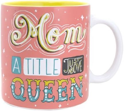 About Face Designs Mom Queen Title Mug 20oz Ceramic