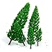 10Pcs 1.9 inch - 6.3 inch Green Train Set Scenery Landscape Model Tree Scale 1/50
