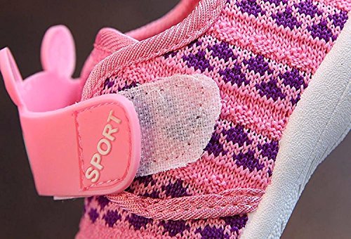KONFA Toddler Baby Boys Girls Cartoon Squeaky Shoes,for 0-3 years old,Kids Lovely Prewalker Single Sneakers (Pink, 1-1.5 Years old) - Thumbnail 5