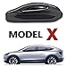 First2savvv Alumium Hard Keyless Remote Key Fob Flip Key Protection Case Cover For Tesla Model X CAR-YS-Model X-01