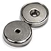 CMS Magnetics 8 Super Strong Fishing Magnets Made of Neodymium Magnets - 99 Lb Pull Force Each, for Magnet Fishing in River and Lake, Dia 1.26