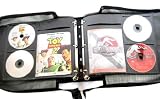 Artisan 120 Disc Black Canvas DVD Album with 60 Liner Notes or Title Cover Page Capacity - Using Metal Ring Binder