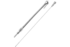 HAHAHA BBC Stainless Flexible Engine Oil Dipstick 1965-91 BB Compatible with Chevy 396 427 454 502 2000 (Silver)