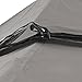 8x8 Ft Waterproof Gazebo Patio Canopy Top Replacement Cover Tent Gray w/ 3-Layer Polyester 2-Tiers PVC for Protective UV Blocking Outdoor Gardening Structures