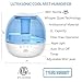 GENIANI Top Fill Cool Mist Humidifiers for Bedroom & Essential Oil Diffuser 6L - Smart Aroma Ultrasonic Humidifier for Home, Baby, Large Room with Auto Shut Off (2L, Blue)