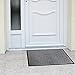 Door Mats Outdoor Indoor|Doormat for Outside or Inside Home,RV or Camper| Non Slip Technology Provides Safety in Your Home Low Profile Charcoal Grey Washable By TuffMats