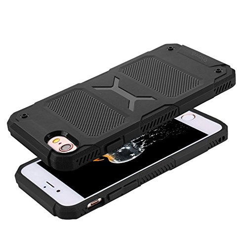 ELOVE Drop Protective Soft Flexible TPU Shock Proof Lightweight Back Case Cover for Apple iPhone 6 / iPhone 6s - Black