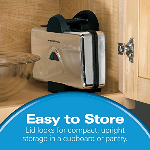 Hamilton Beach Belgian Mini Waffle Maker with Shade Control, Makes 2 at