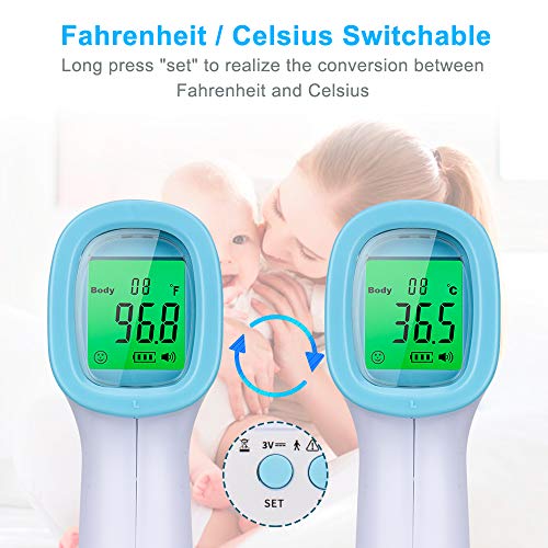 No Contact Infrared Forehead Thermometer(Batteries not Included