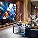 Najoane Mini Projector, Full HD LED Projector The Biggest is 1080P Supported Movie Projector, Portable Movie Projector with 55,000 Hrs LED Lamp Life, 2019 Upgrade for Home Theater Entertainment,Video