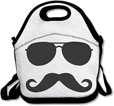 Ditka Glasses And Stache Large &amp; Thick Insulated Tote LunchÂ Tote Set Lunch Bag For Men Women Kids Enjoy You Lunch