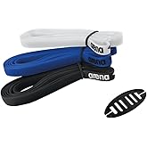 ARENA Cobra Series Swim Goggle Silicone Strap Kit Includes 3 Flat Spare Straps and 1 Stopper, Length 80 cm (31.5 inches), Width 8 mm (5/16 inches), Multicolor