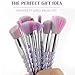 14PCS Makeup Brushes Set, MYSWEETY 10Pcs Unicorn Makeup Brushes Foundation Eyeshadow Brushes + 2pcs Silicone Makeup Sponge + 1pc Makeup Brush Egg + 1pc Makeup Brush Bag