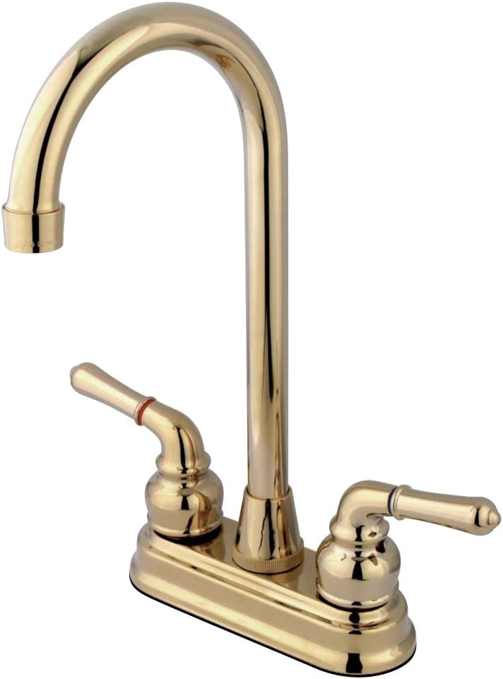 Kingston Brass GKB495 Magellan 4-inch Bar Faucet, Oil Rubbed Bronze - Bar Sink Faucets - 
