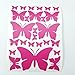 Jeyfel Decals: Butterfly Wall Decals- Purple, Pink & Turquoise Set. DIY Decoration. Beautiful Butterfly Wall Stickers. Girls, Nursery, Room Decor.