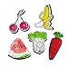 Acrylic Creative Cute Fruit Brooches Badge for Clothes/Bags/Backpack Ect (15 pieces)