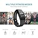 Fitness Activity Tracker, Smart Watch Heart Rate Monitor Wireless Waterproof IPX7 Bracelet HR Running Tracker Walk Counter Pedometer Steps Sleep Band-Black