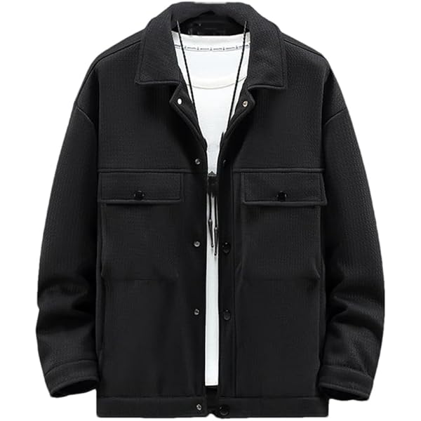 KingSize Men's Big & Tall Multi-Pocket Wool Inset Jacket - L