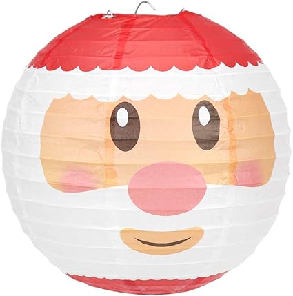 Lanterne Chinoise Lanterne Ronde En Papier De Cm De Spskdian Pere Noel Diy Lanterne Pour Decoration De Noel Lanternes En Papier A Suspendre Decoration Pour Fete Amazon Fr Cuisine Maison