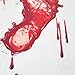 bjduck99 Bloody Footprint Non-Slip Bath Mat Rug Halloween Decoration 15.75 x 23.62 inch