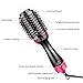 Hair Dryer Brush, Looffy 3 in 1 One Step Hair Dryer & Volumizer, Negative Ion Air Hair Brush, Electric Rotating Hot Air Brush, Salon Styler for Straightening, Curling, Blow Dryer Straightener - Black
