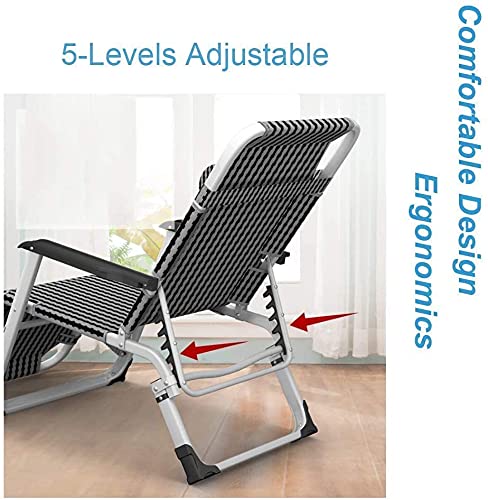 Liegestuhl Sonnenliege Gartenliege Lounge Sessel Klappbare Sonnenliegen Extra breite Liegestühle Klappbare Liegestühle… – Bild 5