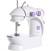 Mini Sewing Machine, Household Portable Mini Handcraft Electric Small Sewing Machine Handheld Sewing Machine with Thread Cutting and Winding for DIY a Beautiful Clothes