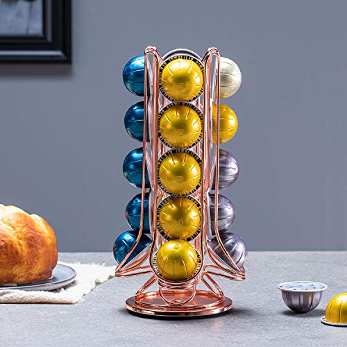 image for Flagship Revolving Coffee Pod Holder for Nespresso Vertuoline (20 Pods