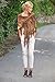 Persun Coffee Suedette Laser Cut Fringed Cape Shawl Wrap Scarf Coffee, Coffee, One Size
