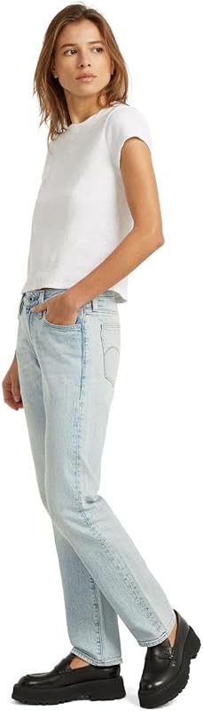 Lennoxx Slim Straight Wmn feminino, cor azul, tamanho: Cintura 27, Entrecostura 34