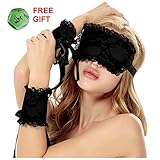 Women's Sexy Lace Blindfold Eye Mask Role Play Handcuff Sets Fancy Costume