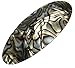 French Amie Fine Oval Medium Celluloid Handmade Onyx Silver Grey Automatic Hair Clip Barrette (Onyx Silver Grey)