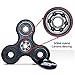 Black Tri Fidget Hand Spinner - Ceramic Bearing Focus Hand Spinner Toy Stress Relieves Reducer EDC Perfect For Boredom ADHD Anti Anxiety and Autism Metal Bearing