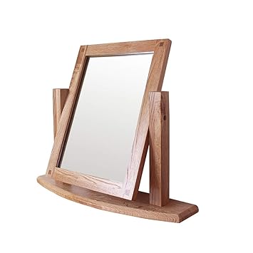Amazon Com Fanxu Makeup Mirror Pure Solid Wood White Oak