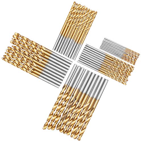 Tool - 50pcs Titanium Coated Drill Bits Hss High Speed Steel Drill Bits Set Tool Power Tools 1/1.5/2/2.5/3mm