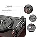 LuguLake Vinyl Record Player, 3-Speed Turntable, Belt Drive LP Vintage Phonograph, Built-in Speaker, Aux in and RCA Output, Wooden Finish (TN04)