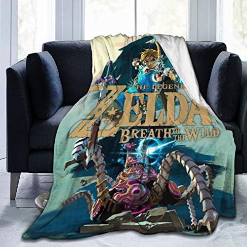 Breath-of-The-Wild Ultra-Soft Micro Fleece Blanket Throw Super Soft Fuzzy Lightweight Hypoallergenic Plush Bed Couch Living Room