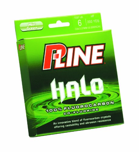 UPC 015789005856, P-Line Halo Co-Fluoride Fluorocarbon Mist Green Fishing Line (200-Yard, 8-Pound)