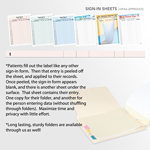 Patient Sign in Sheet HIPAA Compliant, 250/Package Pricepulse