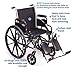 Invacare Models TRSX58FBP/T93HCP Tracer SX5 Wheelchair With Desk Length Arms and Hemi Footrests with Heel Loops, 18