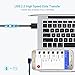 SUNGUY Right Angle Micro USB Cable 10FT [2 Pack], 18W 90 Degree Micro USB Cable Fast Charging USB 2.0 Data Sync Compatible for Samsung Galaxy S7 Edge S6 S5, Moto E6 5 4, LG-Black