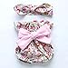 Baby Girls Halter Backless Bowknot Ruffle Romper and Shorts Outfits Set with Headband Pink 70(0-6M)