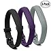 For Fitbit Flex 2 Bands,Vetoo Replacement Band with Stainless Steel Buckle and Fastener for Fitbit Flex 2,Adjustable Accessories Bracelet & Strap for Small and Large Wrists,3 Packs (Black+Purple+Gray)