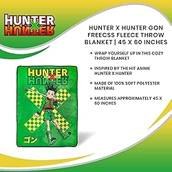 JUST FUNKY Hunter X Hunter Gon Freecss Plush Throw