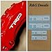 R&G Toyota TRD Brake Caliper HIGH TEMP Decal Sticker Set of 4 (White)