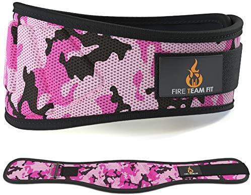 Weight Lifting Belt for Men and Women, 6 Inch, Bodybuilding & Fitness Back Support for Cross Training Workout, Squats, Lunges