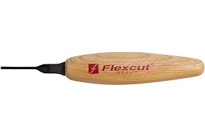 Flexcut Micro Parting Tool, Razor Sharp Cutting Blade, 45 Degree, 1.5MM (MT31)
