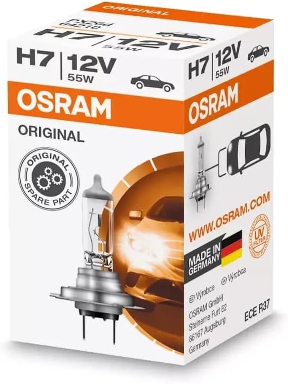 OSRAM ORIGINAL H7 Halogen Headlamp Bulb 64210 12V Folding Carton Box 1pc