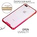 BAISRKE Clear Case for iPhone 7 Plus, Slim Shock Absorption Protective Case Soft TPU Bumper & Hard Plastic Back Cover Phone Cases for iPhone 7 Plus / 8 Plus 5.5 inch - Red Pink Gradient