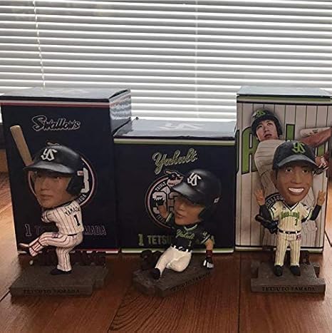 Amazon Co Jp 山田哲人 トリプルスリー記念ボブルヘッド 3体セット ホビー 通販
